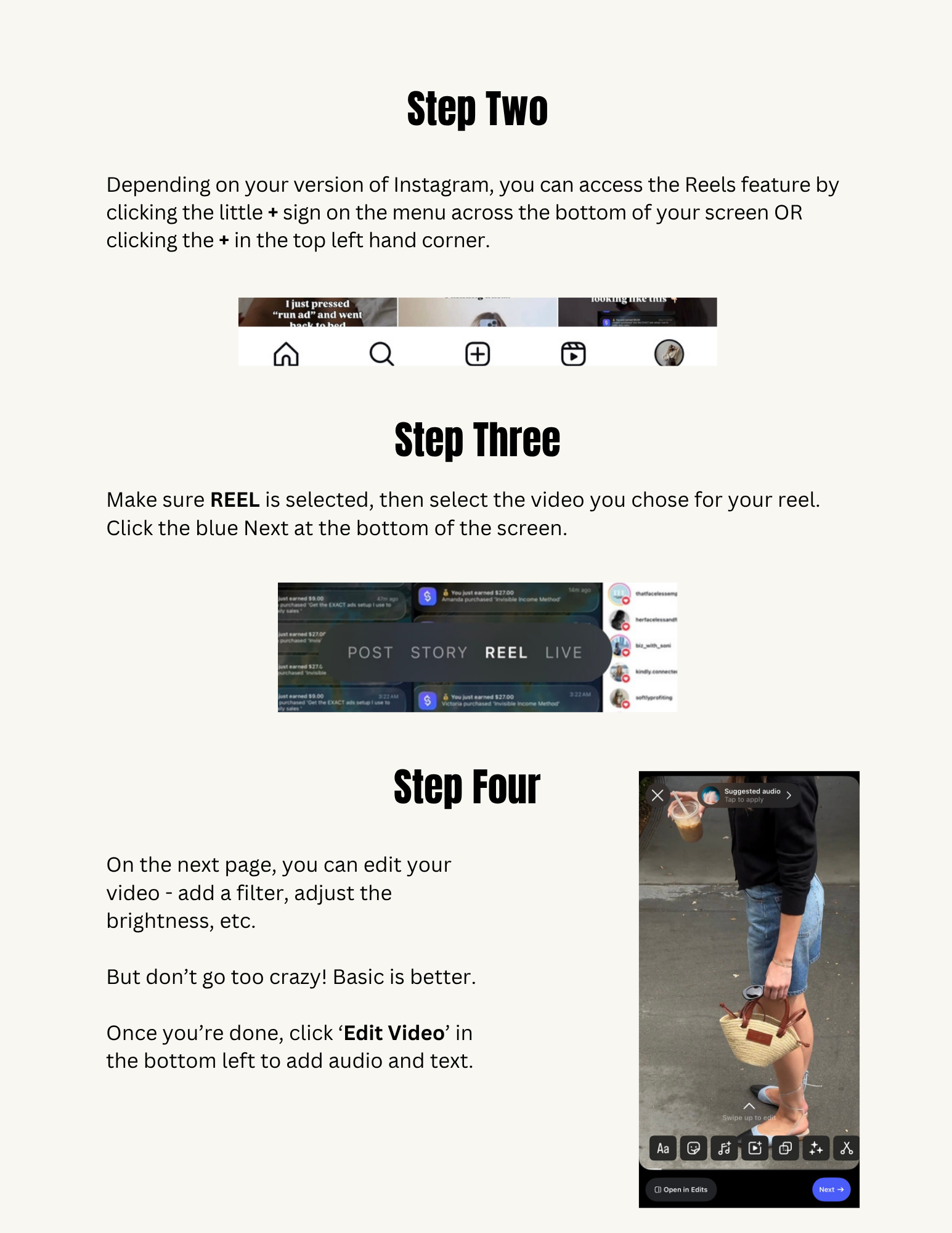 Same Day Sales System step-by-step tutorial pages